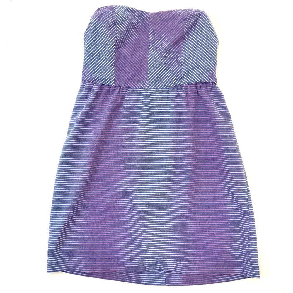 URBAN OUTFITTERS Strapless Dress Summer Dress Blue Purple Pink Sundress J20